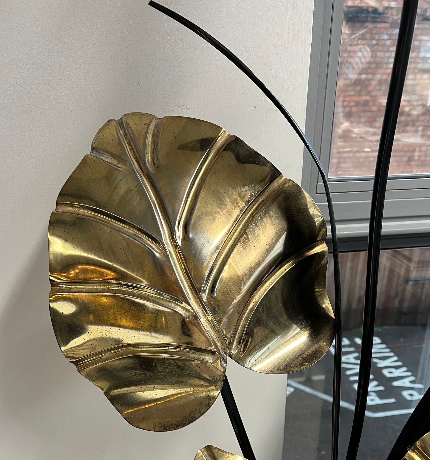 Brass Leaf Vintage Floor Lamp - Preloved By Kelly